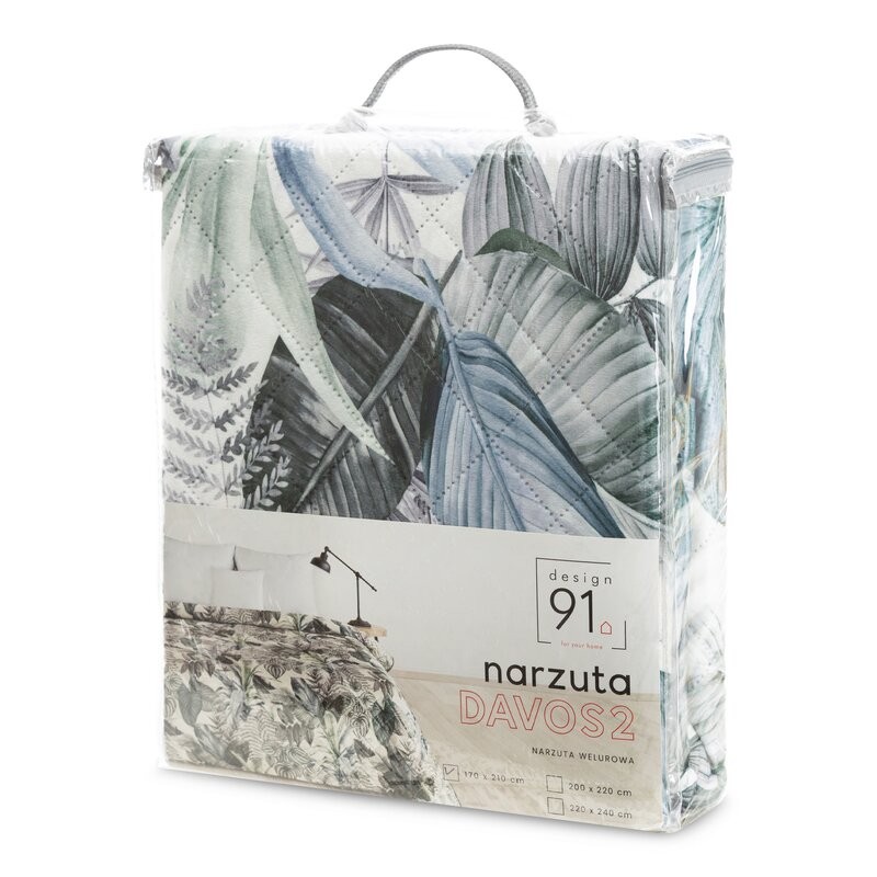 Narzuta Davos 2 220x240 cm w opakowaniu, kolor zielony