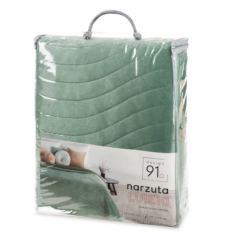 Narzuta Luiz 10 170x210 cm, kolor zielony, w opakowaniu