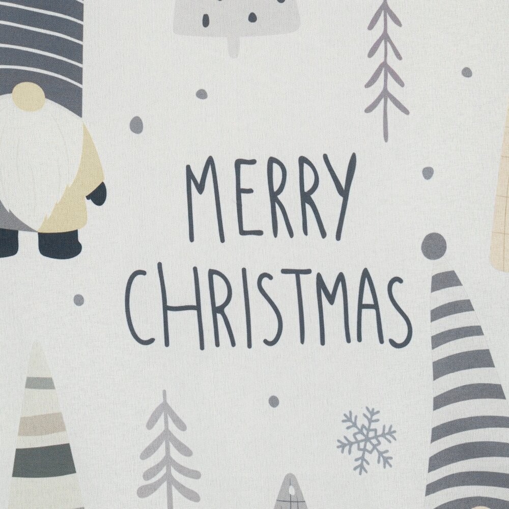 Napis Merry Christmas, skrzat i choinki na Dwarf