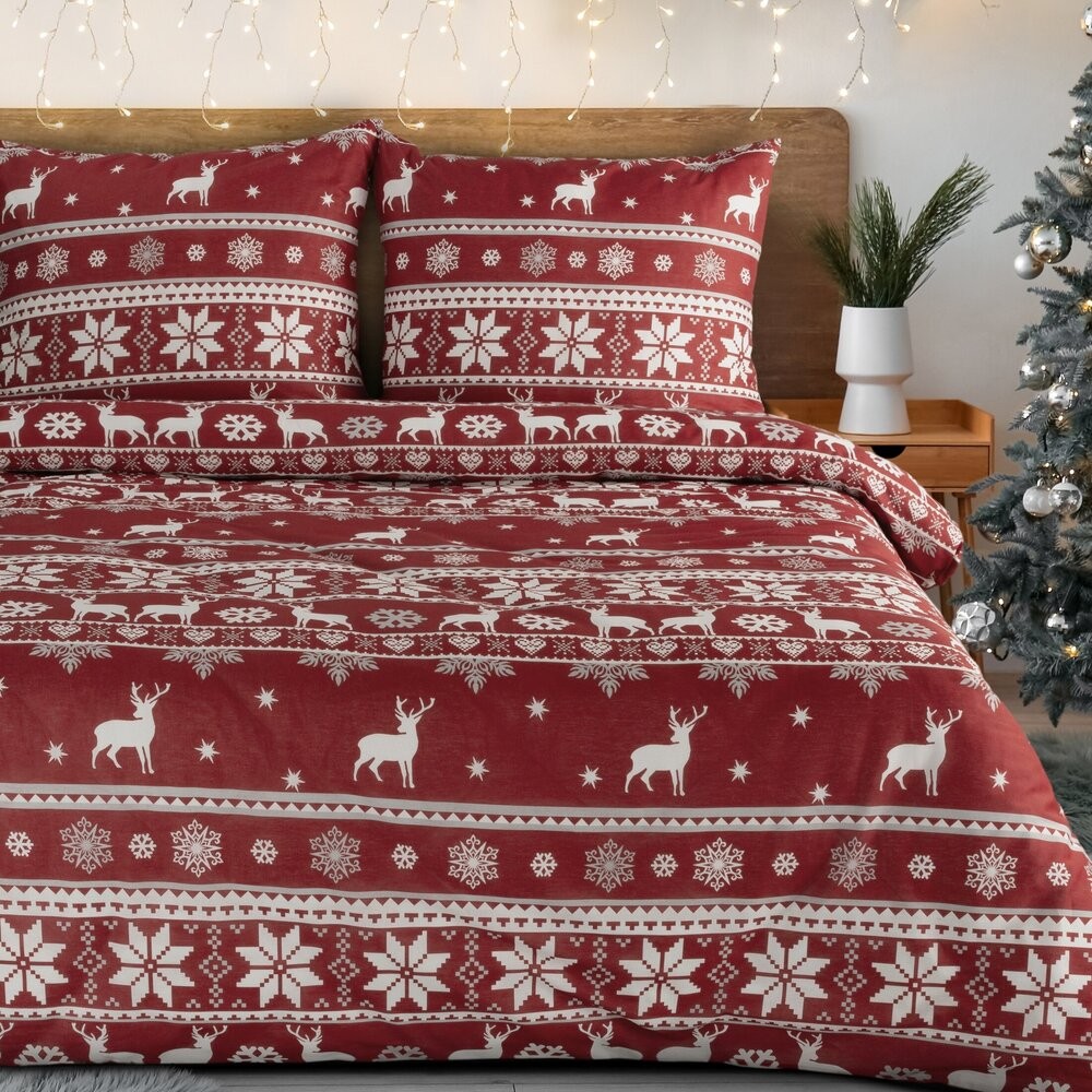 Oslo w świątecznej aranżacji łóżka