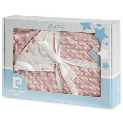 Koc 110x140 minky w gwiazdki różowy Baby 5 Pierre Cardin Eurofirany