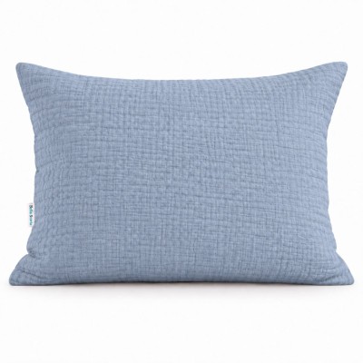 Poszewka 40x45 muślinowa jeans niebieska Musinella