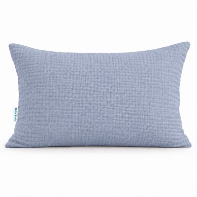Poszewka 40x60 muślinowa jeans niebieska Musinella