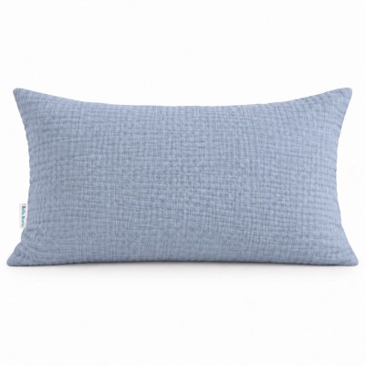 Poszewka 50x80 muślinowa jeans niebieska Musinella