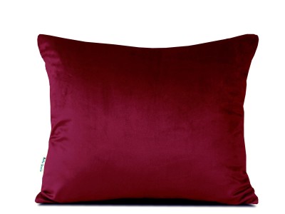 Poszewka 50x50 velvet bordowa welurowa