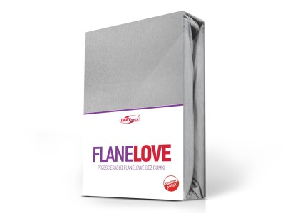 Prześcieradło flanelowe 220x210 bez gumki popielate – Darymex Darymex