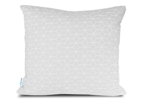 Poszewka bawełniana Cube Grey 50x50