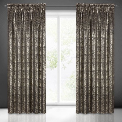 Zasłona Ebru na taśmie 135x270 Złoc Eurofirany