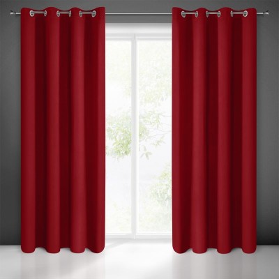 Zasłona Logan 135x250 Czerwona Eurofirany