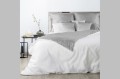 Pościel dwustronna 160x200 biało-srebrna