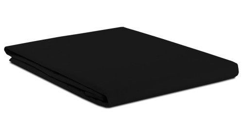 Prześcieradło bawełna 160x240 bez gumki czarne Semplice