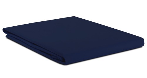 Prześcieradło bawełna 160x240 bez gumki granatowe Semplice