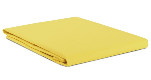 Prześcieradło bawełna 160x240 bez gumki żółte Semplice