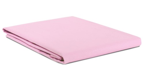 Prześcieradło bawełna 160x240 bez gumki różowe Semplice