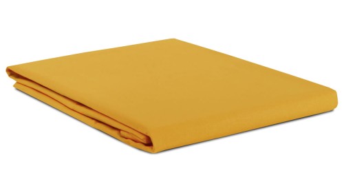 Prześcieradło bawełna 160x240 bez gumki musztardowe Semplice