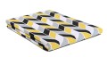 Prześcieradło bawełna 140x210 bez gumki Geometric Yellow