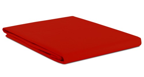Czerwone prześcieradło z bawełny 160x270