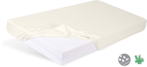 Prześcieradło 70x140 nieprzemakalne Bamboo kremowe