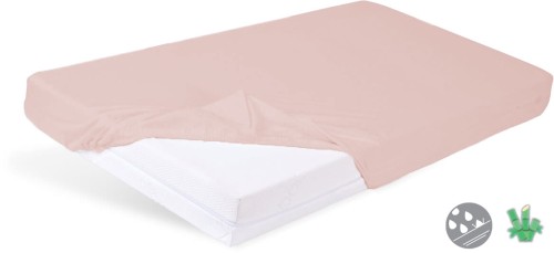 Prześcieradło 70x140 nieprzemakalne Bamboo ciemnoróżowe