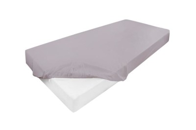 Wysokie prześcieradło 140x200+30cm jersey z lycrą jasnoszare