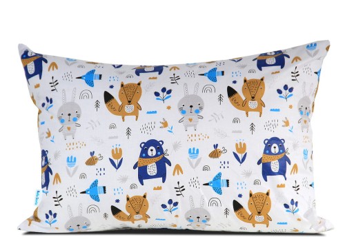 poszewka bawełniana w misie i liski 40x60 cm