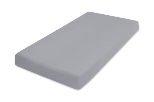 Prześcieradło 160x200 muślinowe szare z gumką