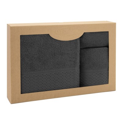 Zestaw 3 ręczników Solano Ciemny Popiel 30x50+50x90+70x140 Darymex