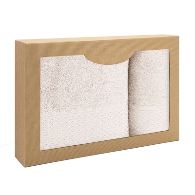 Zestaw 2 ręczników Solano Krem 50x90+70x140 Darymex