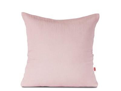 Poszewka 40x40 muślinowa różowa Matex