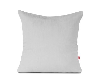 Poszewka 40x40 muślinowa jasnoszara Matex