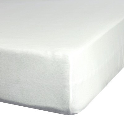 Wysokie prześcieradło 220x200+30cm bawełna jersey kremowe Eurofirany