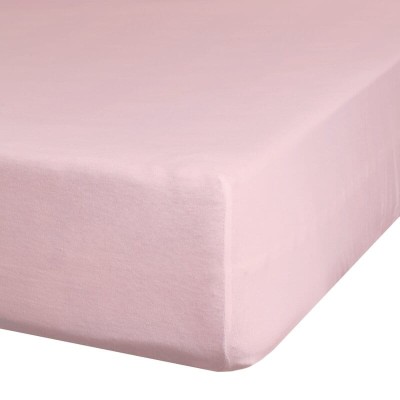 Wysokie prześcieradło 140x200+30cm bawełna jersey pudrowe Eurofirany