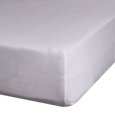 Wysokie prześcieradło 180x200+30cm bawełna jersey srebrne Eurofirany