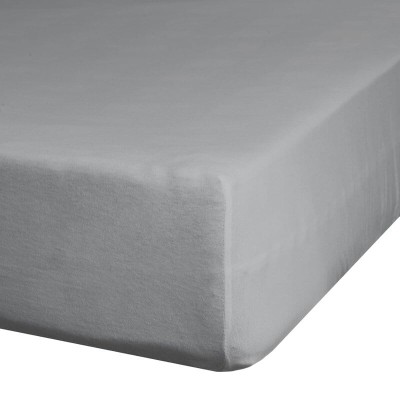 Wysokie prześcieradło 140x200+30cm bawełna jersey stalowe Eurofirany
