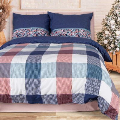 Pościel 220x200 flanela Millegna 100 (1) granatowa Darymex