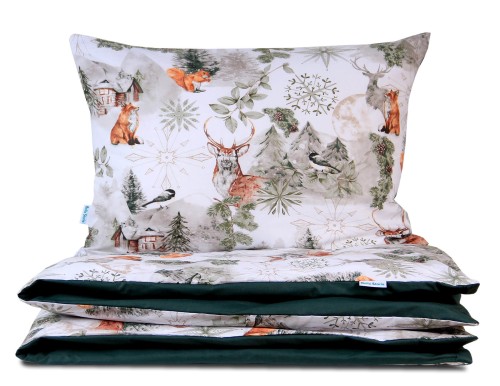 Pościel dla niemowlaka Świąteczna Na zimowym szlaku 100x135