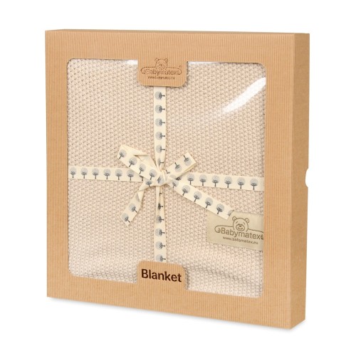Dziecięcy kocyk Tully beżowy jasny dla niemowlęcia wygodny Baby Mate
