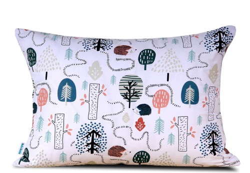 Poszewka niemowlęca 40x60 w jeżyki bawełniana