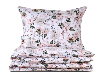 Pościel 90x120 dziecięca W angielskim ogrodzie z plecaczkiem