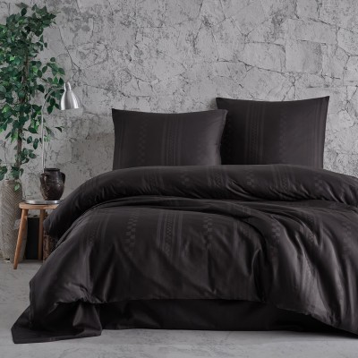 Pościel 200x220 satyna bawełniana Capital Anthracite Exclusive