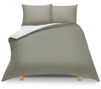 Pościel 150x200 dwustronna Duale szaro-biała z torbą