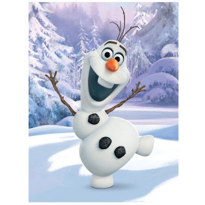 Koc 130x170 Kraina Lodu Olaf polarowy dziecięcy