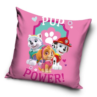 Poszewka velvet 40x40 Psi Patrol Skye różowa