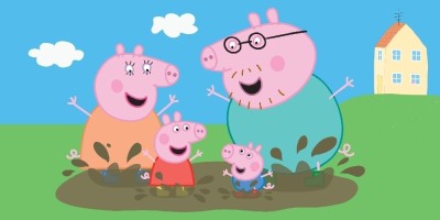 Ręcznik 70x140 Świnka Peppa poziom dziecięcy bawełniany