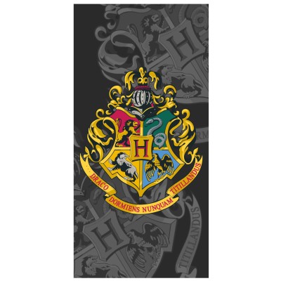 Ręcznik 70x140 Harry Potter czarny bawełniany dziecięcy