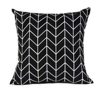 Poszewka 45x45 bawełniana Geometric Black