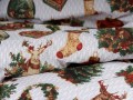 Poszewka 50x80 bawełniana Zielony Świąteczny Blask