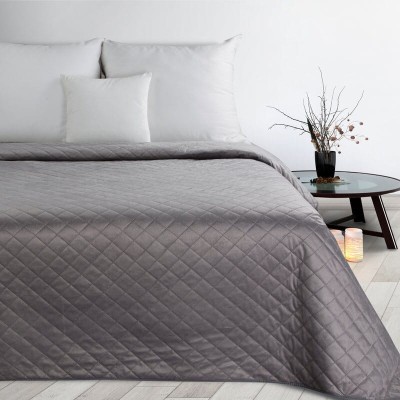 Narzuta 220x240 Luiz 5 welwetowa Srebrna