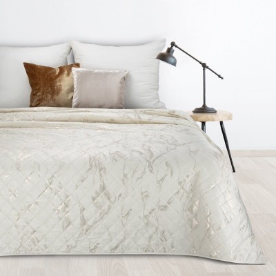 Narzuta 170x210 Luiz 6 welwetowa Kremowa