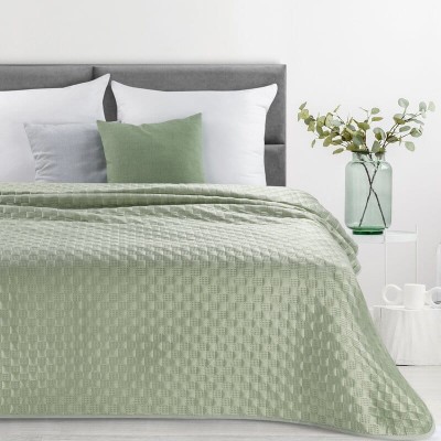 Narzuta 170x210 Sofia jodełka 4 welwetowa Jasnozielona